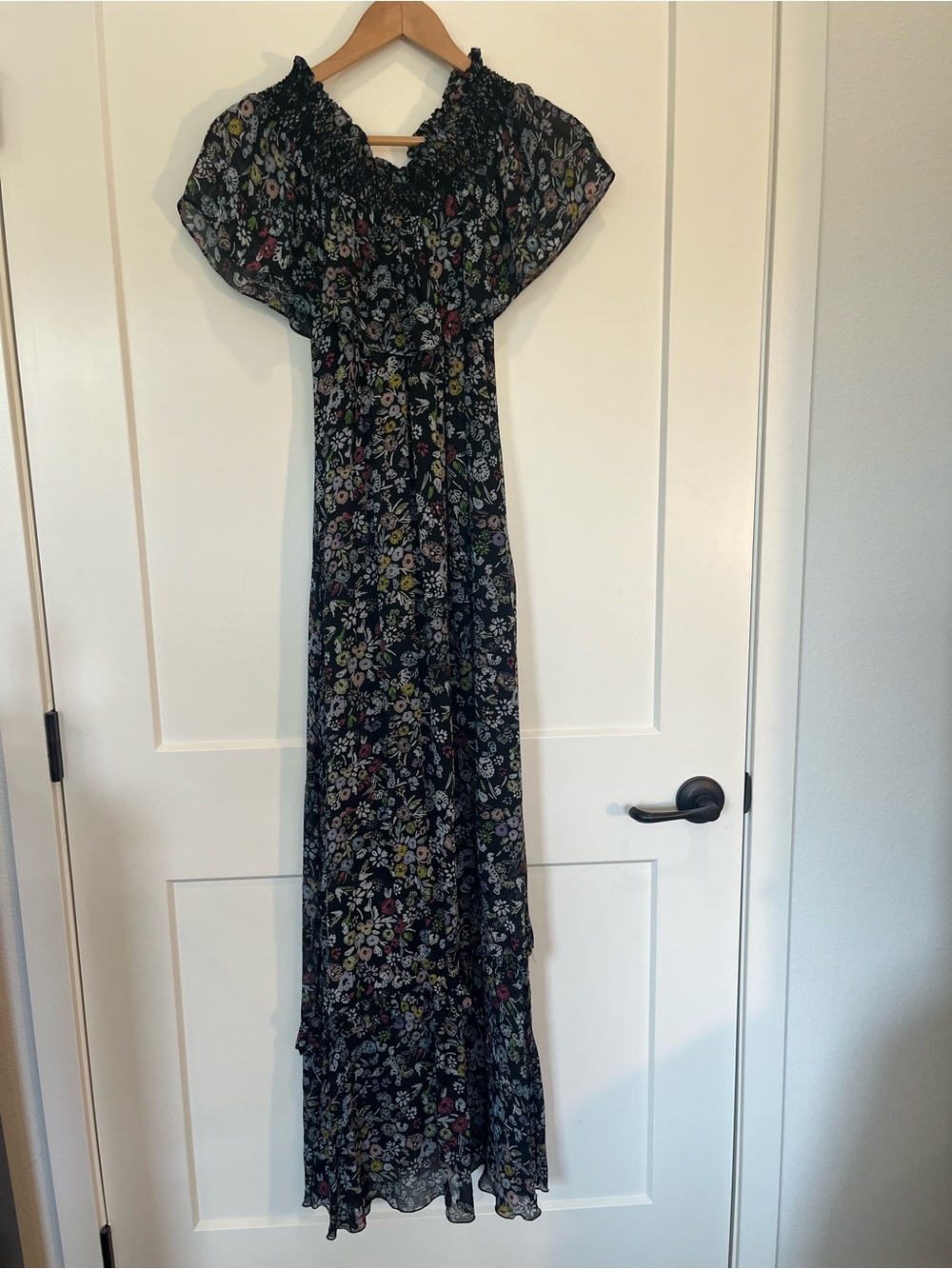 Rebecca Minkoff Loma Floral-Print Maxi  Boho Whimsigoth Fairy Ethereal Dress sz4 - Picture 3 of 15